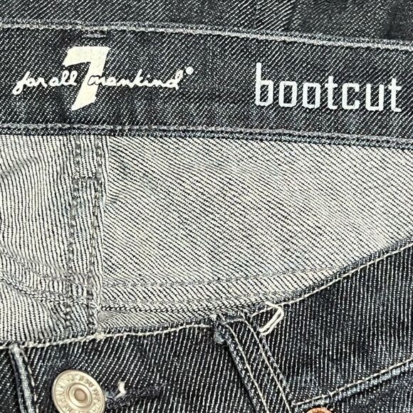 Seven 7 For All Mankind Mens Bootcut Relaxed Dark Wash Jeans 34/31 - Picture 8 of 8